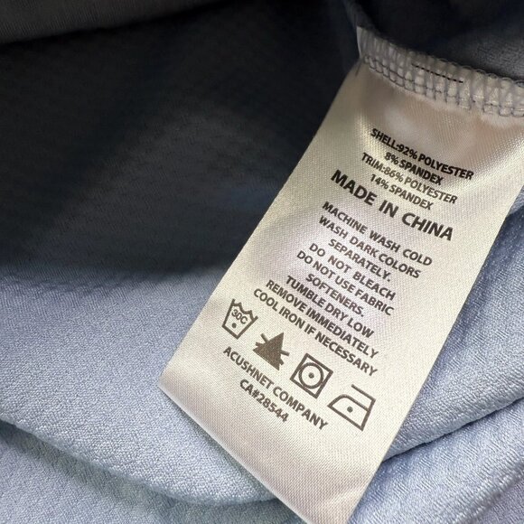 FootJoy Tempo Series Mens Blue Full Zip Mixed Texture Chill-Out Hoodie Size L - Picture 12 of 16